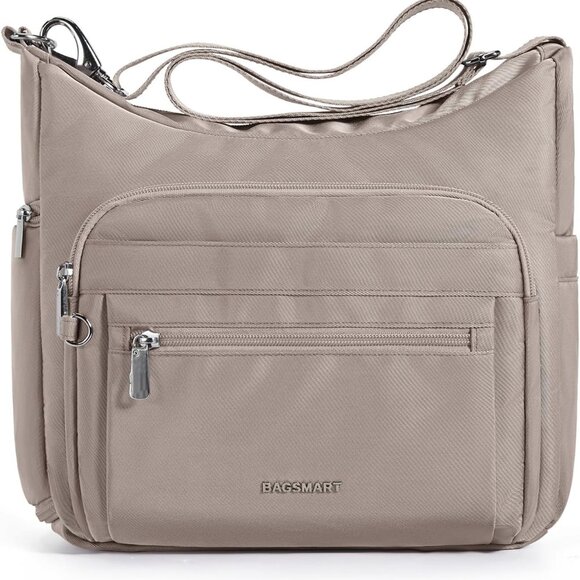 Lightweight Gray Crossbody Bag - Roomy Storage & Adjustable Strap for Daily Use - Picture 1 of 6